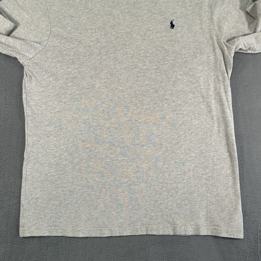 Polo Ralph Lauren Gray Long Sleeve T Shirt Men XL Pony Logo Cotton - Picture 2 of 8